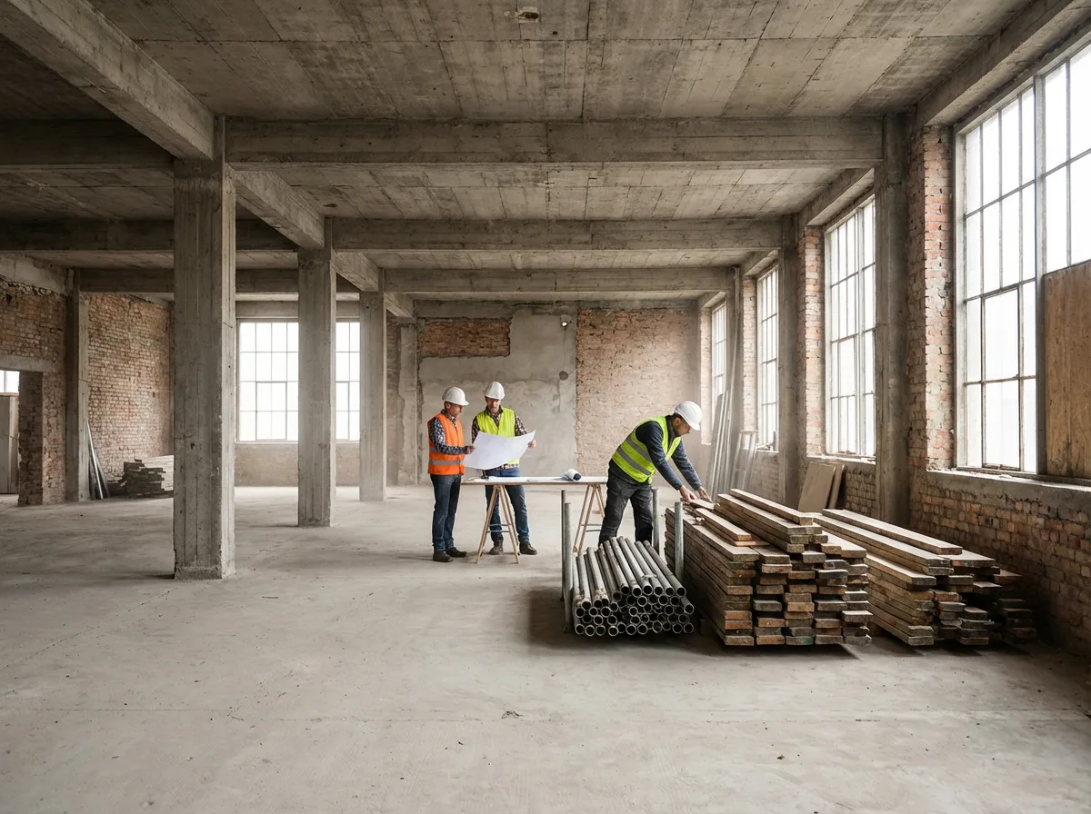 Demontāžas darbi objektā