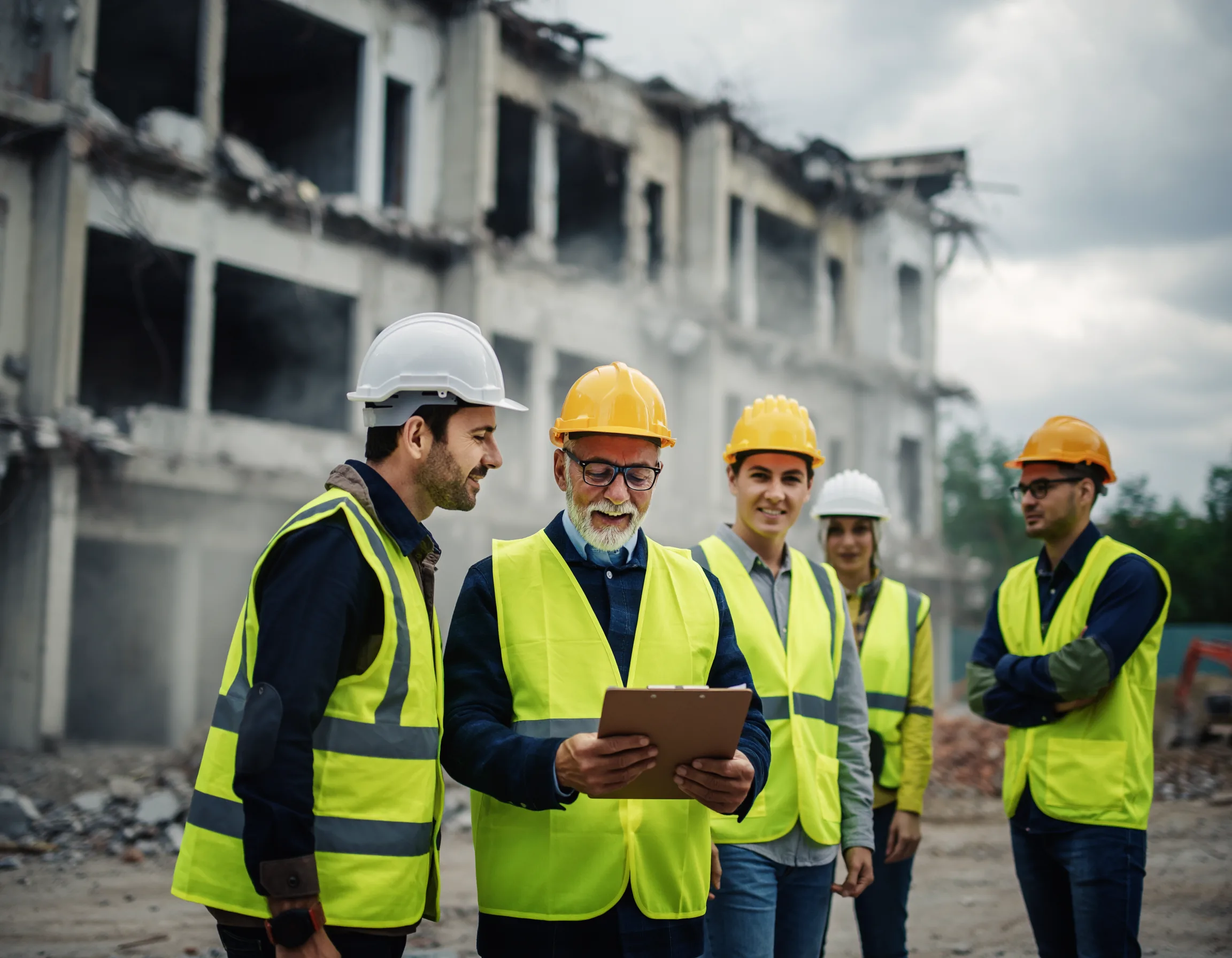 Komanda demontāžas objektā